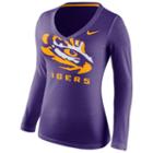 Women's Nike Lsu Tigers Wordmark Tee, Size: Large, Purple