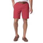 Men's Chaps Stretch Twill Shorts, Size: 38, Red