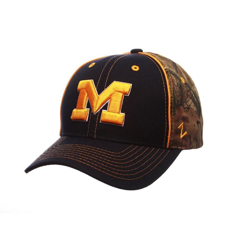 Adult Zephyr Michigan Wolverines Hideaway Snapback Cap, Men's, Blue