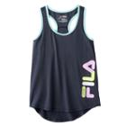 Girls 7-16 Fila Sport&reg; Racerback Tank Top, Girl's, Size: M(10-12), Blue (navy)