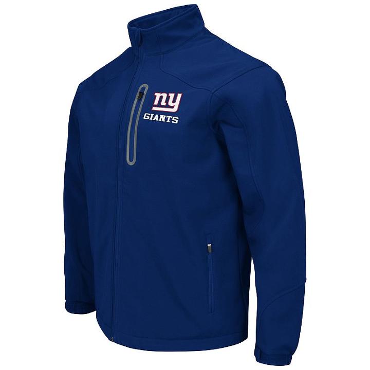 Men's New York Giants Softshell Jacket, Size: Medium, Blue