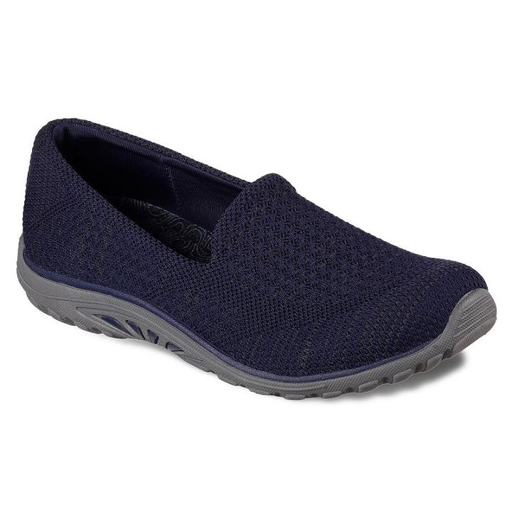 Skechers Relaxed Fit Reggae Fest Stitch Up Women's Shoes, Size: 9, Blue (navy)
