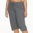 Plus Size Tek Gear&reg; Knit Skimmer Pants, Women's, Size: 1xl, Med Grey