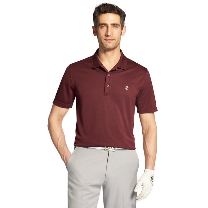 Men's Izod Swingflex Champion Classic-fit Grid Performance Golf Polo, Size: Xxl, Drk Purple