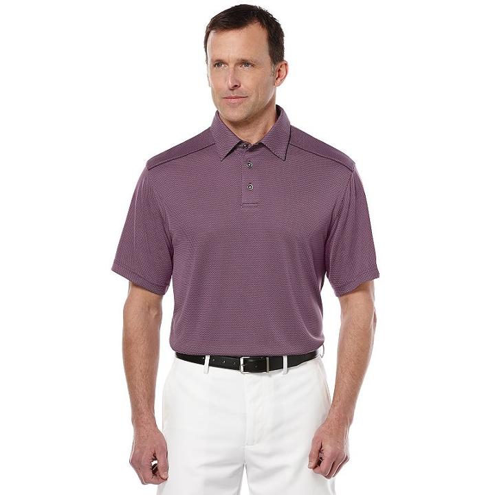 Big & Tall Grand Slam Easy-care Micro-jacquard Polo, Men's, Size: 4xb, Purple Oth