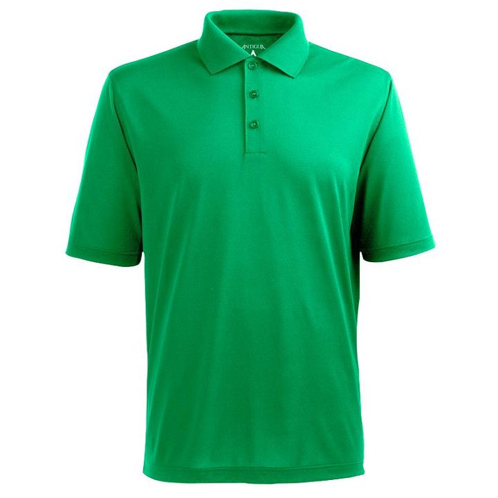 Men's Antigua Xtra-lite Desert-dry Solid Performance Polo, Size: Large, Green