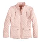 Girls 4-16 So&reg; Quilted Lightweight Barn Jacket, Size: 16, Brt Pink