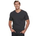 Big & Tall Sonoma Goods For Life&trade; Supersoft Stretch V-neck Tee, Men's, Size: 3xl Tall, Grey