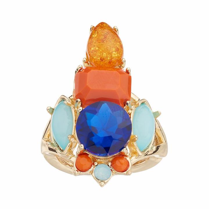 Jennifer Lopez Stone Cluster Ring, Women's, Size: 7, Multicolor