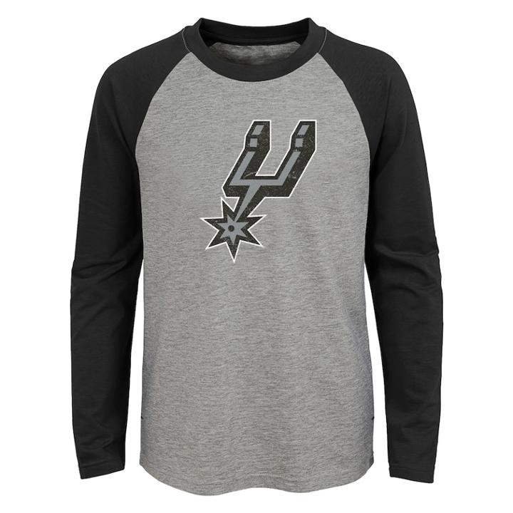 Boys 4-18 San Antonio Spurs Fadaway Tee, Size: 12-14, Grey