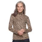 Women's Croft & Barrow&reg; Essential Turtleneck Top, Size: Xxl, Med Beige