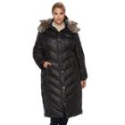 Plus Size Apt. 9&reg; Quilted Hooded Puffer Jacket, Women's, Size: 1xl, Black