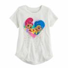Girls 4-10 Jumping Beans&reg; Shimmer & Shine Heart Graphic Tee, Size: 6, Lt Beige