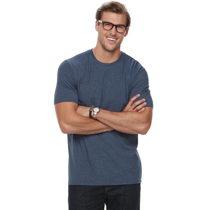 Big & Tall Sonoma Goods For Life&trade; Supersoft Stretch Crewneck Tee, Men's, Size: Xxl Tall, Blue