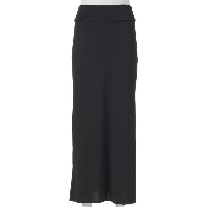 Juniors' Joe B Black Fold-over Maxi Skirt, Girl's, Size: Xs