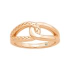 Love 360 14k Gold Wedding Ring, Adult Unisex, Size: 6, Pink