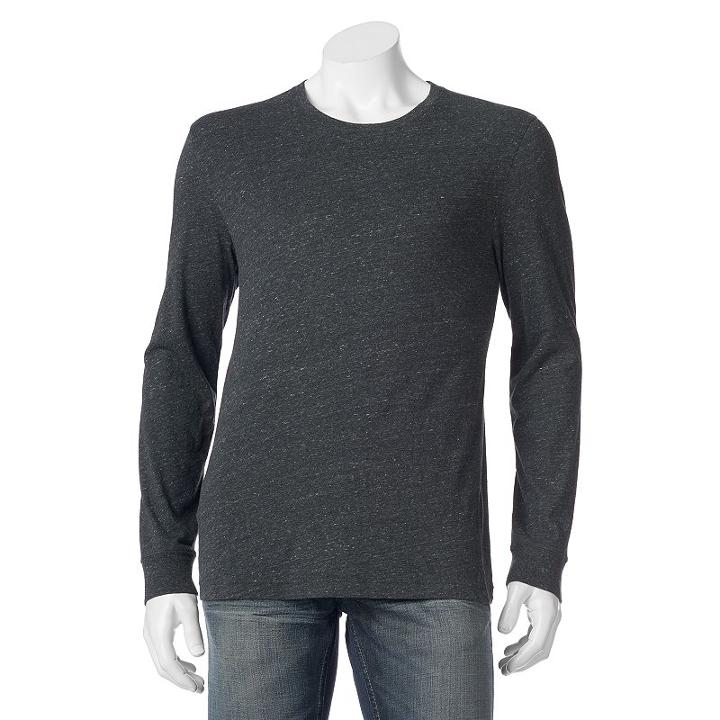 Big & Tall Sonoma Goods For Life&trade; Modern-fit Weekend Crewneck Tee, Men's, Size: 2xb, Dark Grey