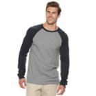 Big & Tall Sonoma Goods For Life&trade; Modern-fit Supersoft Thermal Crewneck Tee, Men's, Size: L Tall, Med Grey