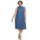 Plus Size Croft & Barrow&reg; Print Shirt Dress, Women's, Size: 3xl, Med Blue