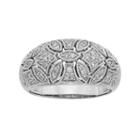 1/3 Carat T.w. Igl Certified Diamond 14k White Gold Art Deco Wedding Ring, Women's, Size: 8