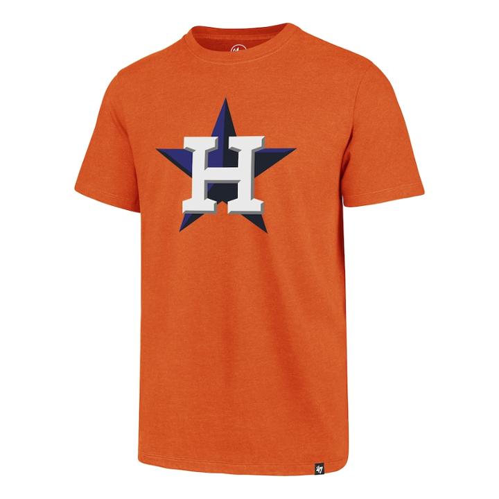 Men's '47 Brand Houston Astros Imprint Tee, Size: Xl, Orange