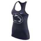 Women's Nike Penn State Nittany Lions Dri-fit Touch Tank Top, Size: Medium, Blue (navy)