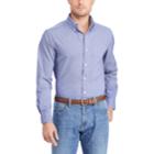 Men's Chaps Classic-fit Plaid Stretch Poplin Button-down Shirt, Size: Small, Blue