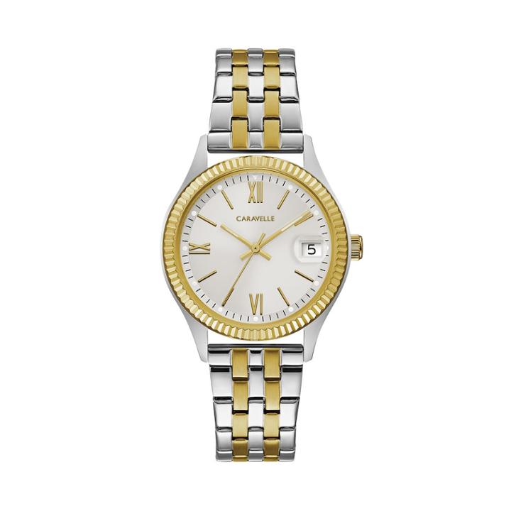 Caravelle Women's Two Tone Stainless Steel Watch - 45m112, Size: Medium, Multicolor