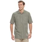 Big & Tall Men's Batik Bay Classic-fit Jacquard Button-down Shirt, Size: 3xl Tall, Green