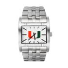Rockwell Miami Hurricanes Apostle Stainless Steel Watch - Men, Silver