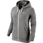 Women's Nike Solid Jersey Full-zip Hoodie, Size: Large, Grey Other