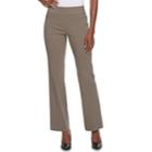 Women's Apt. 9&reg; Brynn Pull-on Bootcut Dress Pants, Size: 8 T/l, Dark Beige