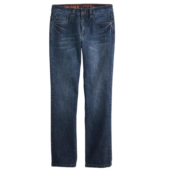 Boys 8-20 Urban Pipeline&reg; Straight-leg Stretch Jeans, Size: 16, Dark Blue