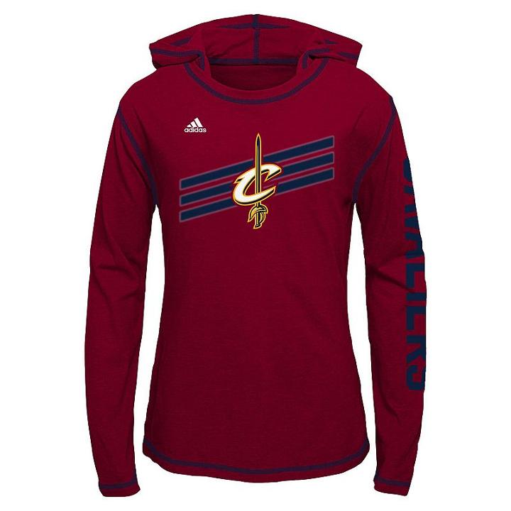 Girls 7-16 Adidas Cleveland Cavaliers Super Hoodie, Girl's, Size: Large, Red