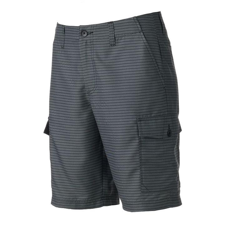 Men's Urban Pipeline&reg; Microfiber Cargo Shorts, Size: 33, Med Grey