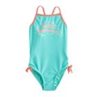 Girls 4-16 So&reg; Hello Summer One-piece Swimsuit, Size: 5-6, Lt Green