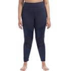 Plus Size Marika Curves Mesh Ankle Leggings, Women's, Size: 1xl, Black