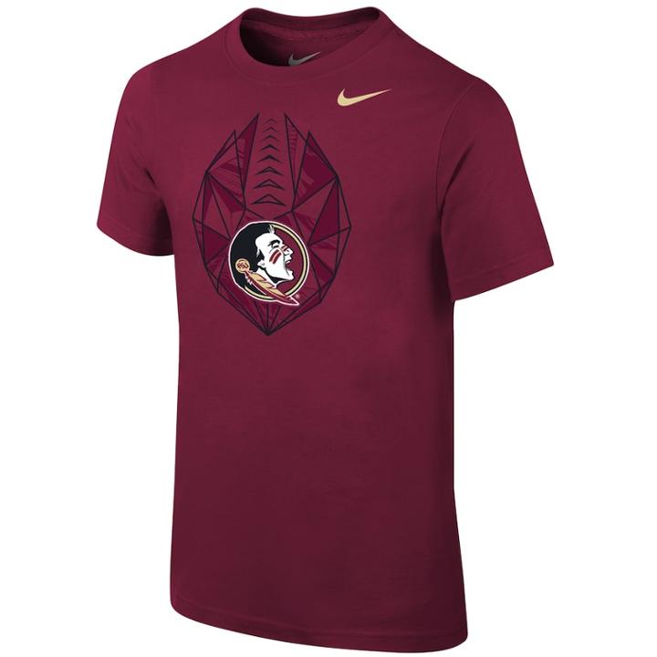 Boys 8-20 Nike Florida State Seminoles Football Icon Tee, Size: L 14-16, Dark Red