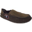 Men's Georgia Bulldogs Cayman Perforated Moccasin, Size: 12, Brown