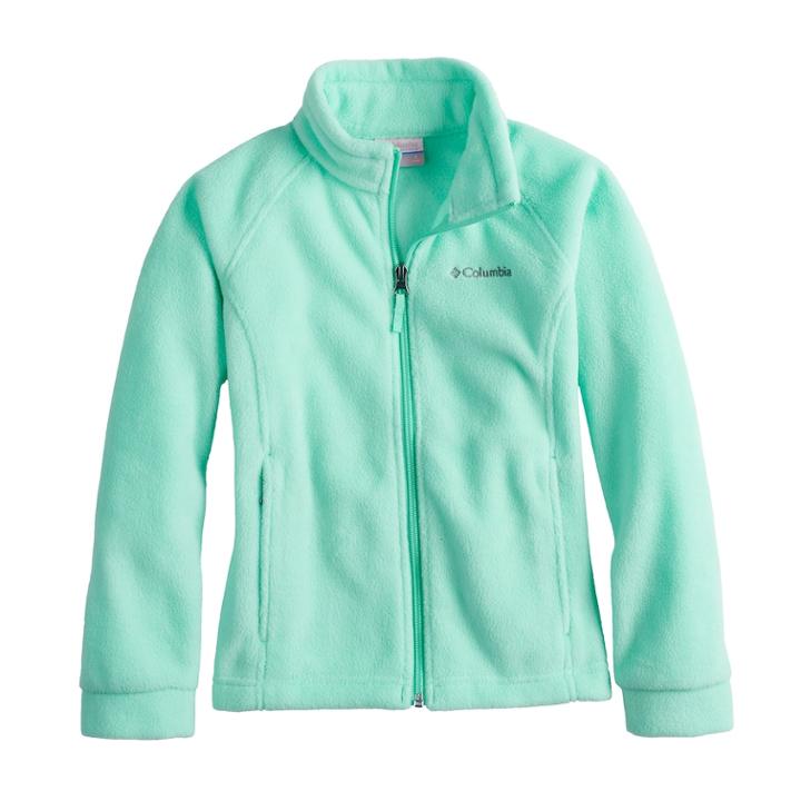 Girls 4-18 Columbia Three Lakes Lightweight Fleece Jacket, Size: S(8), Brt Green
