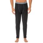 Men's Fruit Of The Loom Signature Grid Tech L3 Thermal Base Layer Pants, Size: Large, Black