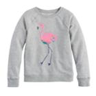 Girls 4-12 Sonoma Goods For Life&trade; Printed Crew, Size: 8, Light Grey