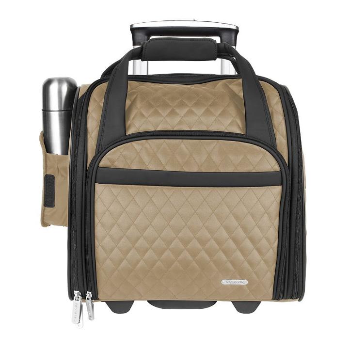 Travelon Wheeled Carry-on Bag, Adult Unisex, Size: Xs Carryon, Beig/green (beig/khaki)
