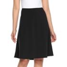 Women's Briggs Comfort Waistband A-line Skirt, Size: Xl, Black