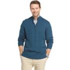 Big & Tall Van Heusen Regular-fit Textured Quarter-zip Pullover Sweater, Men's, Size: 3xb, Brt Blue