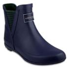 London Fog Piccadilly Women's Chelsea Waterproof Rain Boots, Size: 7, Blue (navy)