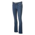 Juniors' Vanilla Star Mixed-media Embellished Bootcut Jeans, Girl's, Size: 13, Med Blue