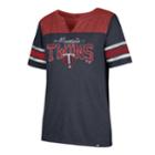 Women's '47 Brand Minnesota Twins Match Tri-blend Tee, Size: Xl, Blue (navy)