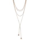 Layered Bolo Choker Necklace, Women's, Pink Other