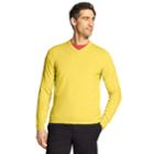 Men's Izod Premium Essentials Classic-fit V-neck Sweater, Size: Xxl, Med Yellow